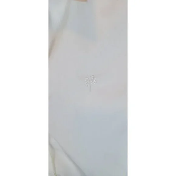 Lilly Pulitzer Women’s Beige Button Up Shirt Size 8 Long Sleeve 100% Cotton Blou - Picture 2 of 9